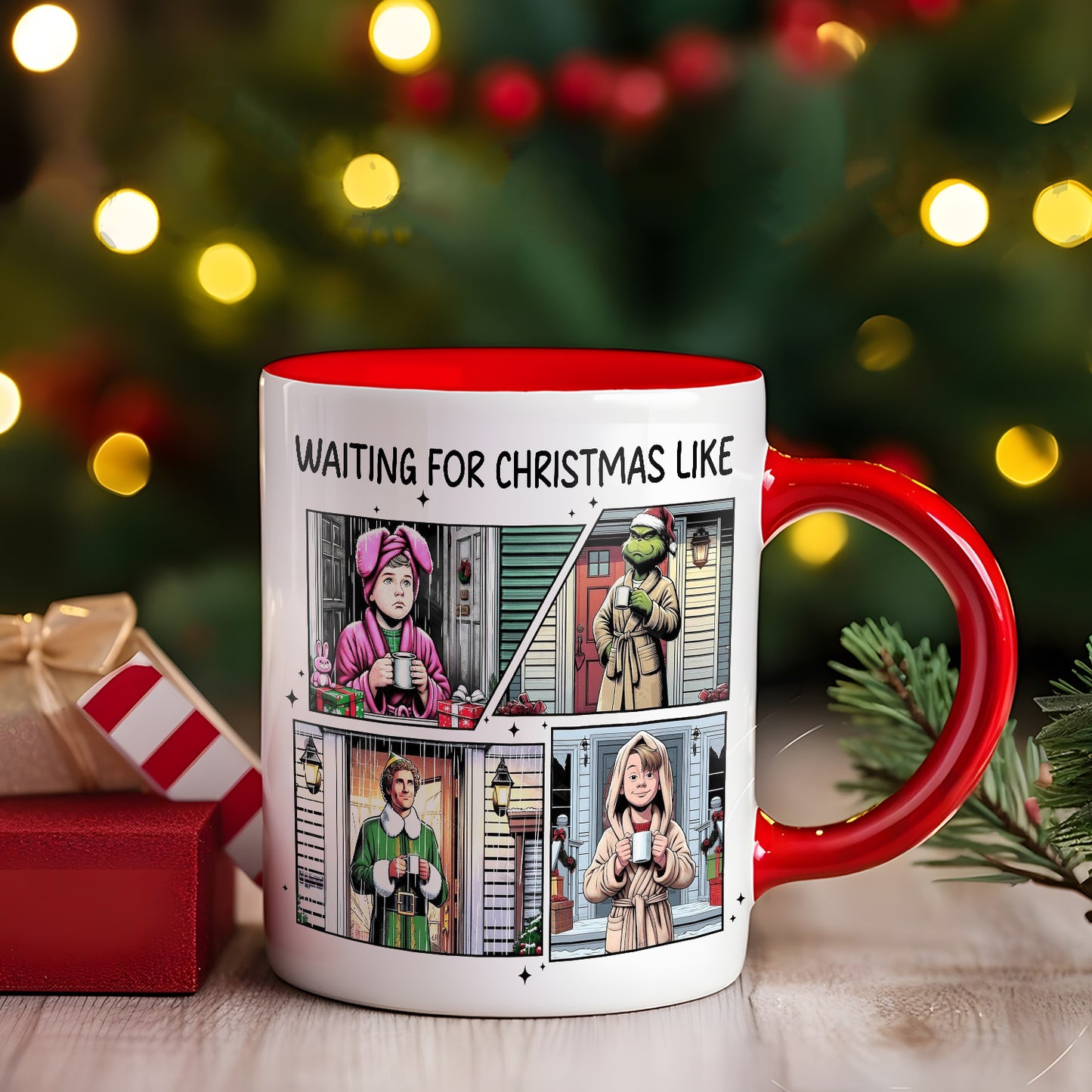 Christmas Movie Waiting For Christmas Like Accent Mug