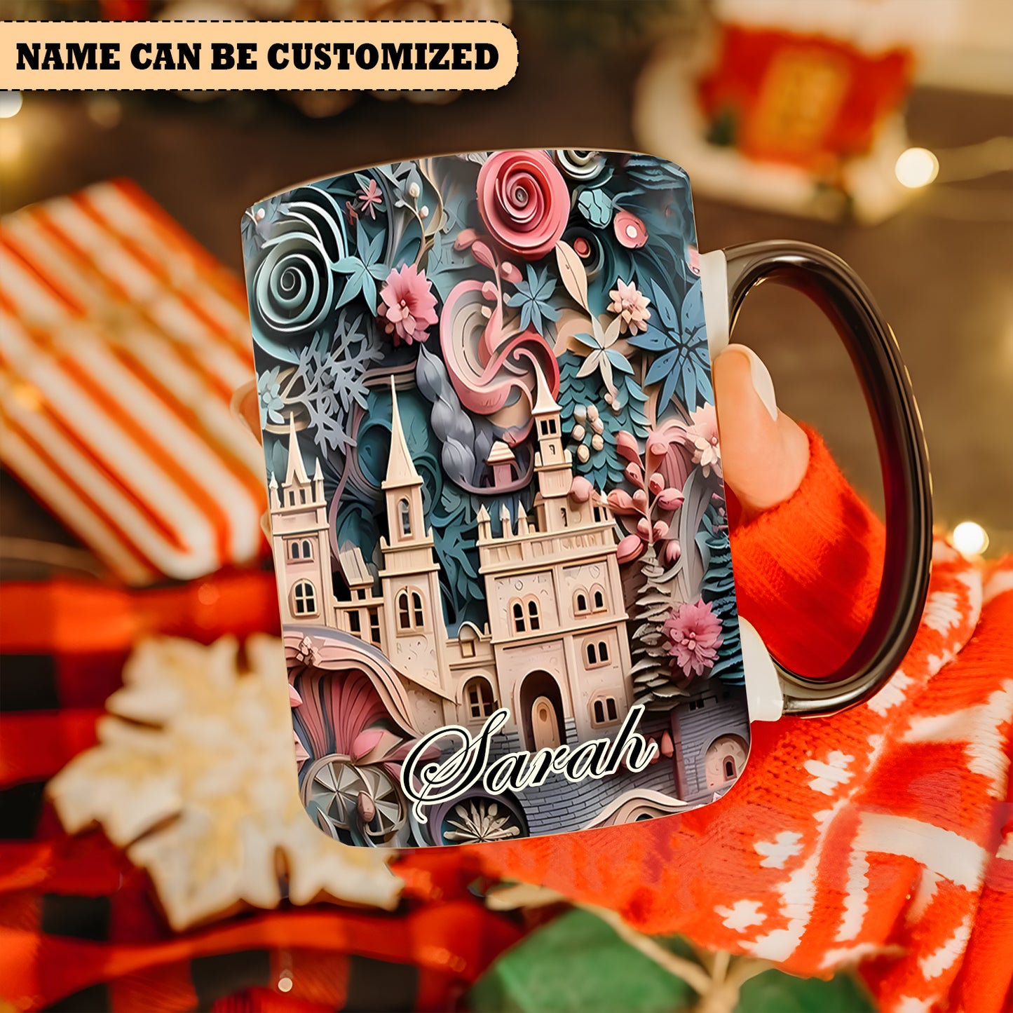 Beautiful Disney Magic Personalized Accent Mug