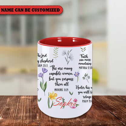 Bible Christian Gift For Her Personalized Accent Mug