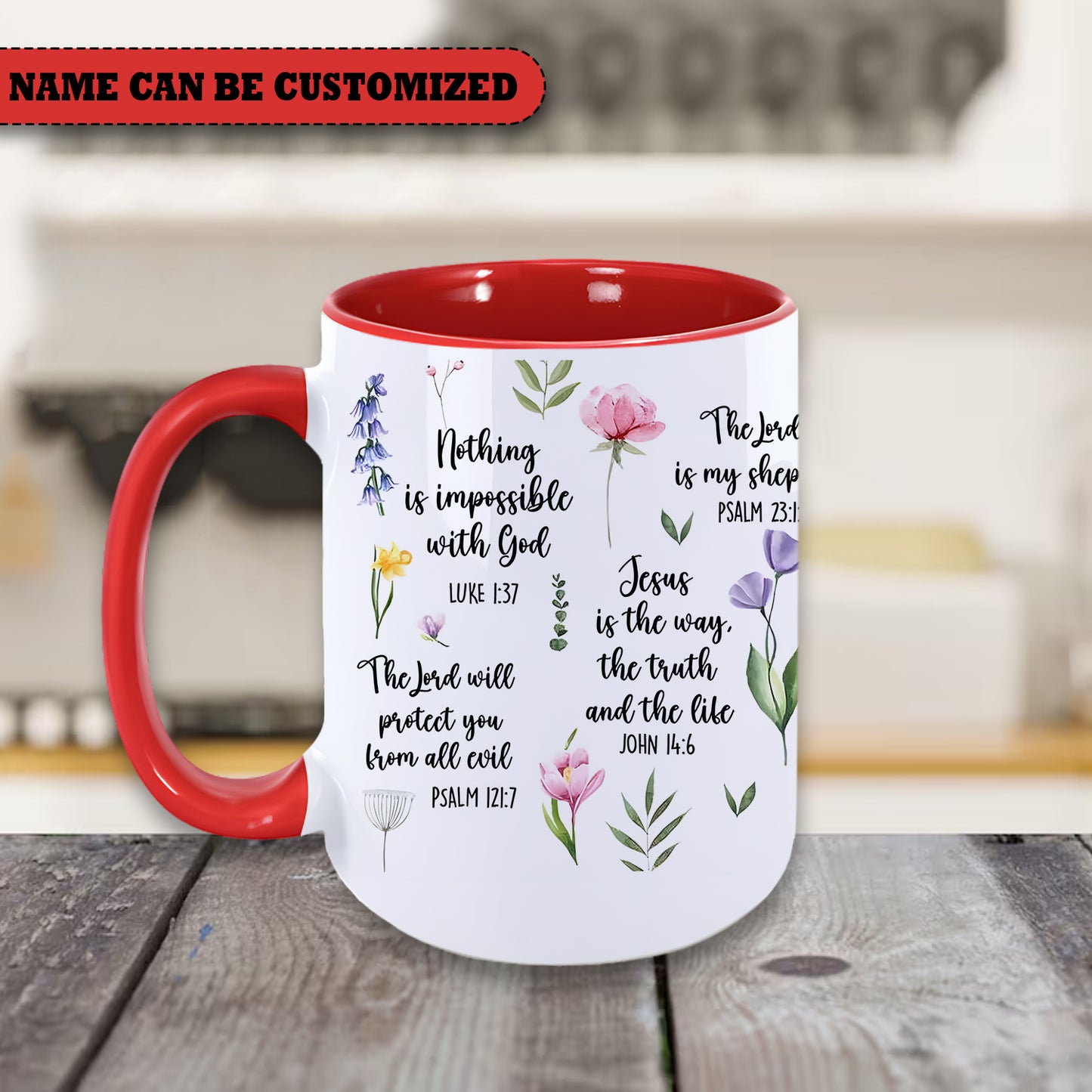 Bible Christian Gift For Her Personalized Accent Mug