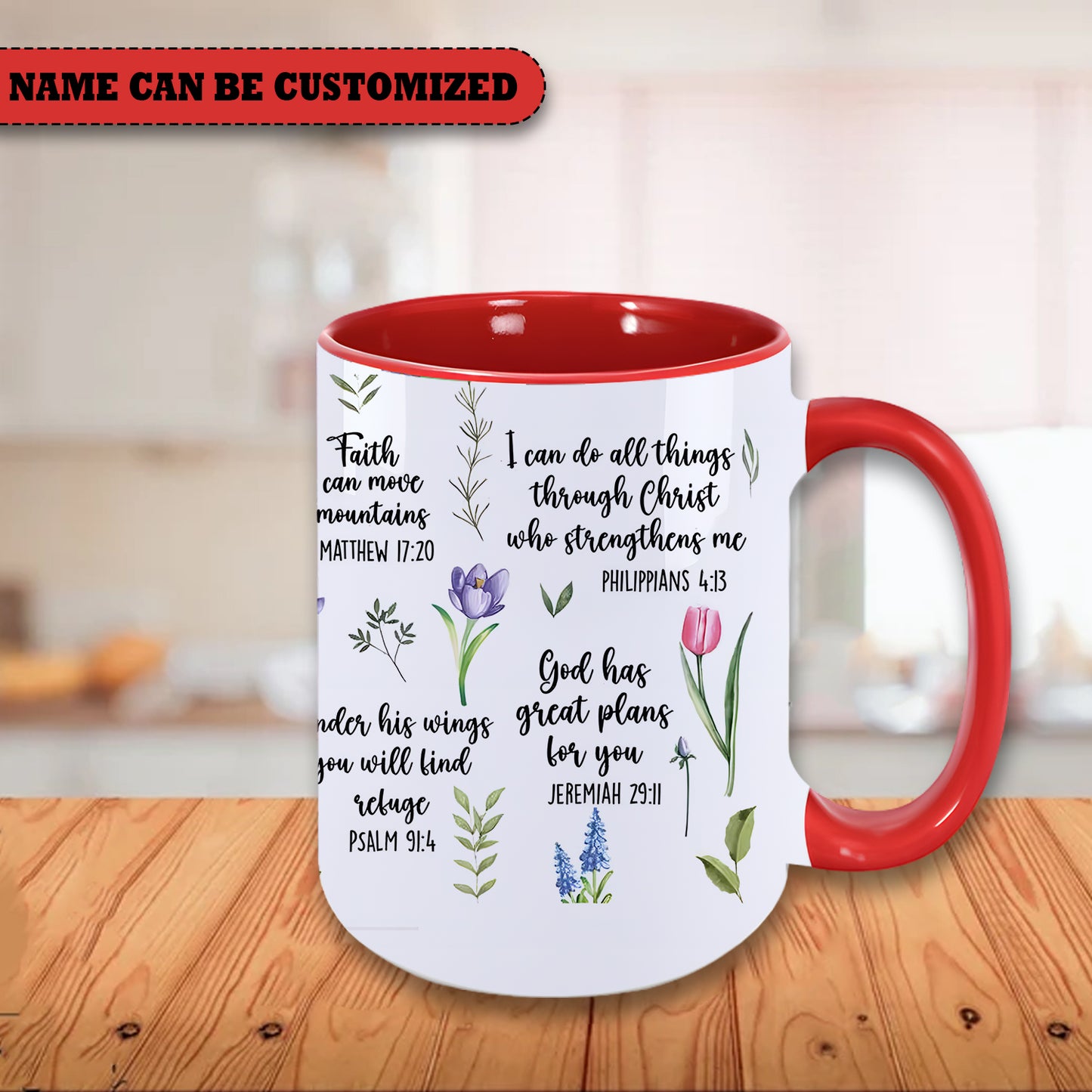 Bible Christian Gift For Her Personalized Accent Mug