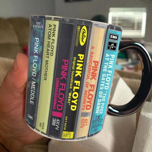 Pink Floyd Albums Cassette Retro Collection Accent Mug