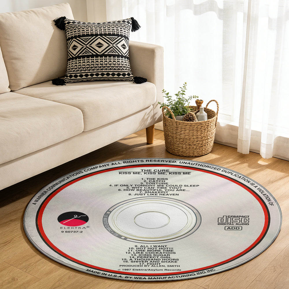 The Cure – Kiss Me Kiss Me Kiss Me Album Music CD Round Rug