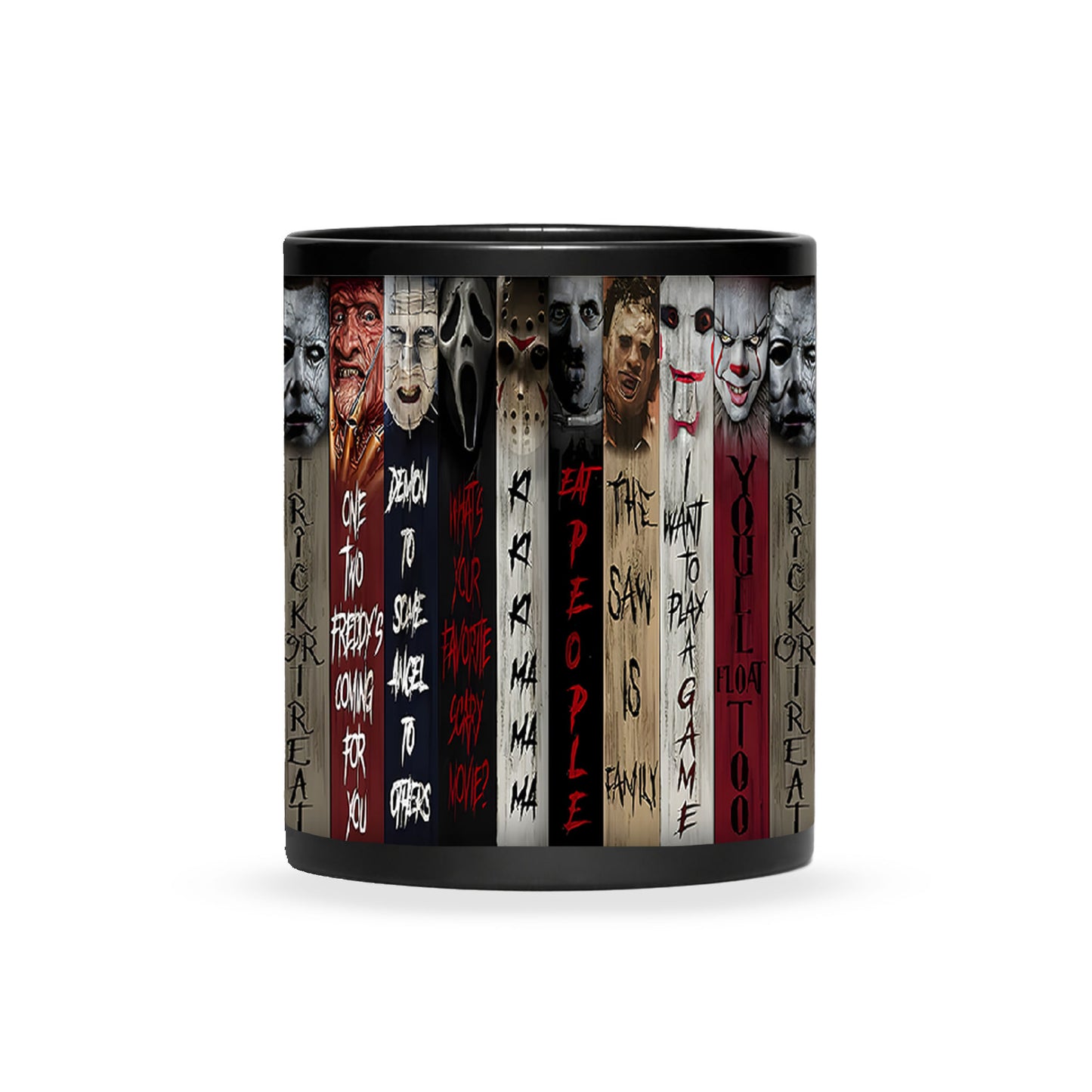 Halloween Horror Character Movies Nostalgic Black Mug