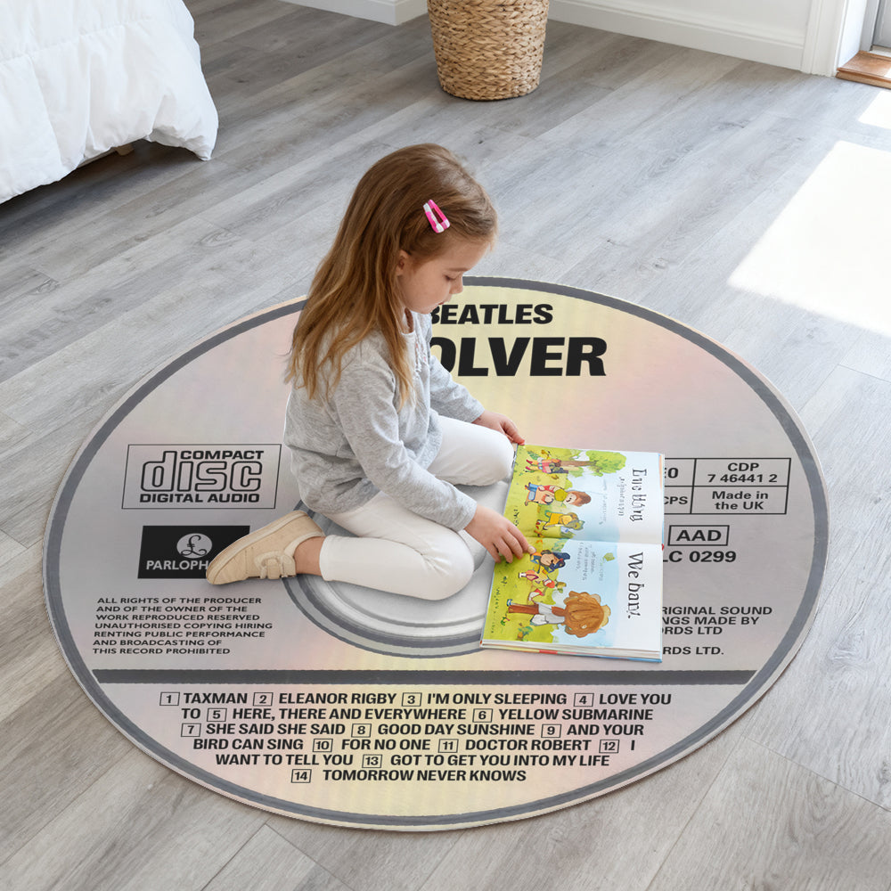 The Beatles – Revolver Album Music CD Round Rug