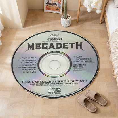 Megadeth - Peace Sells... but Who's Buying? Album Music CD Round Rug