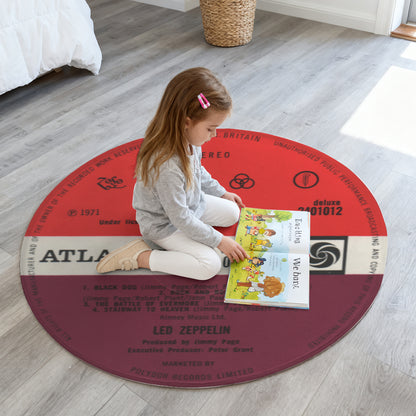 Led Zeppelin - Led Zeppelin IV Album Music LP Round Rug
