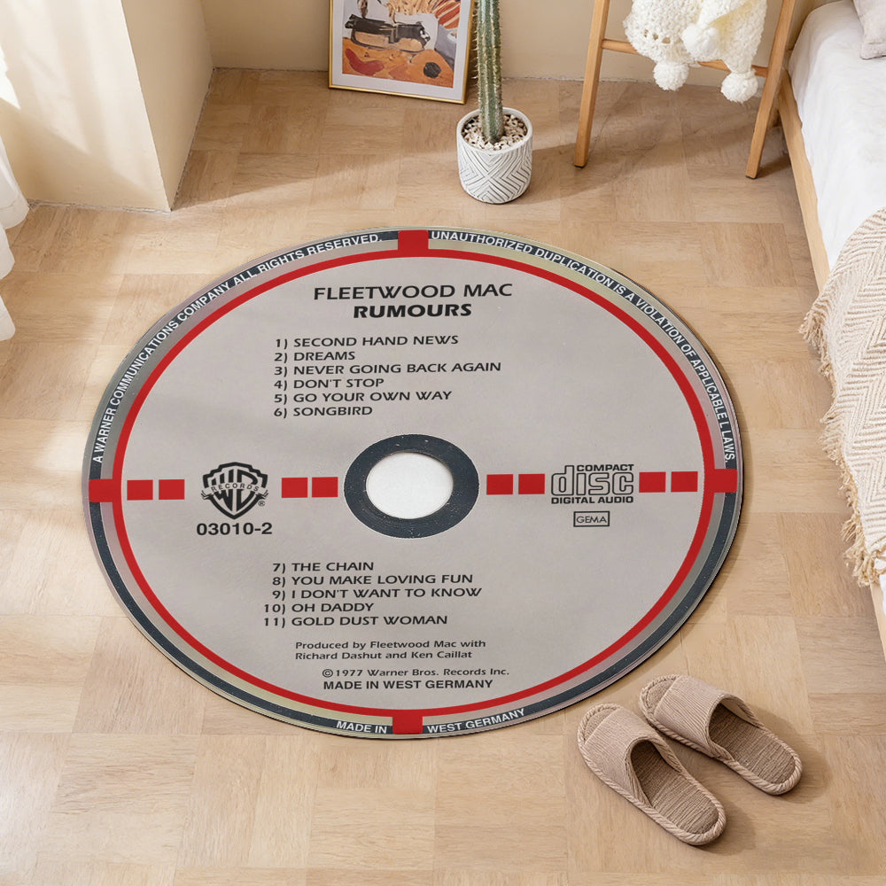 Fleetwood Mac - Rumours Album Music CD Round Rug