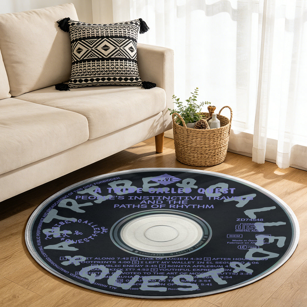A Tribe Called Quest - People's Instinctive Travels and the Paths of Rhythm Album Music CD Round Rug