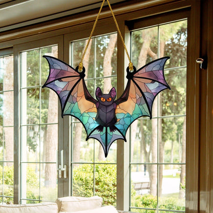 Bat Tree Halloween Acrylic Window Decor Hanging