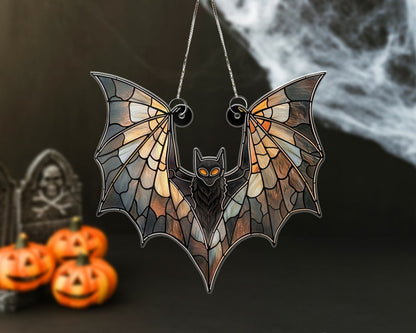 Bat Spooky Halloween Acrylic Window Decor Hanging