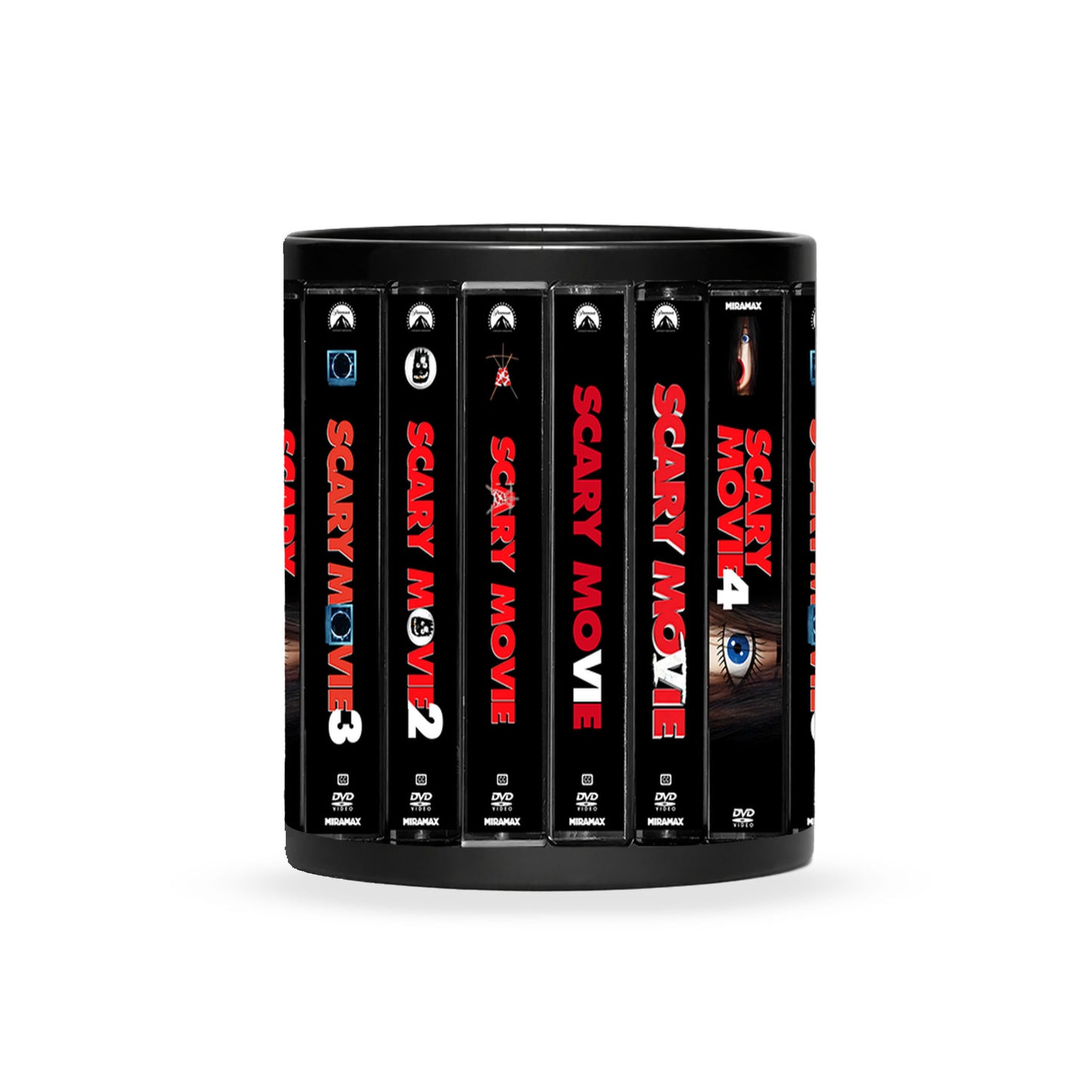 Scary Movie DVD Movies Collection Retro Black Mug