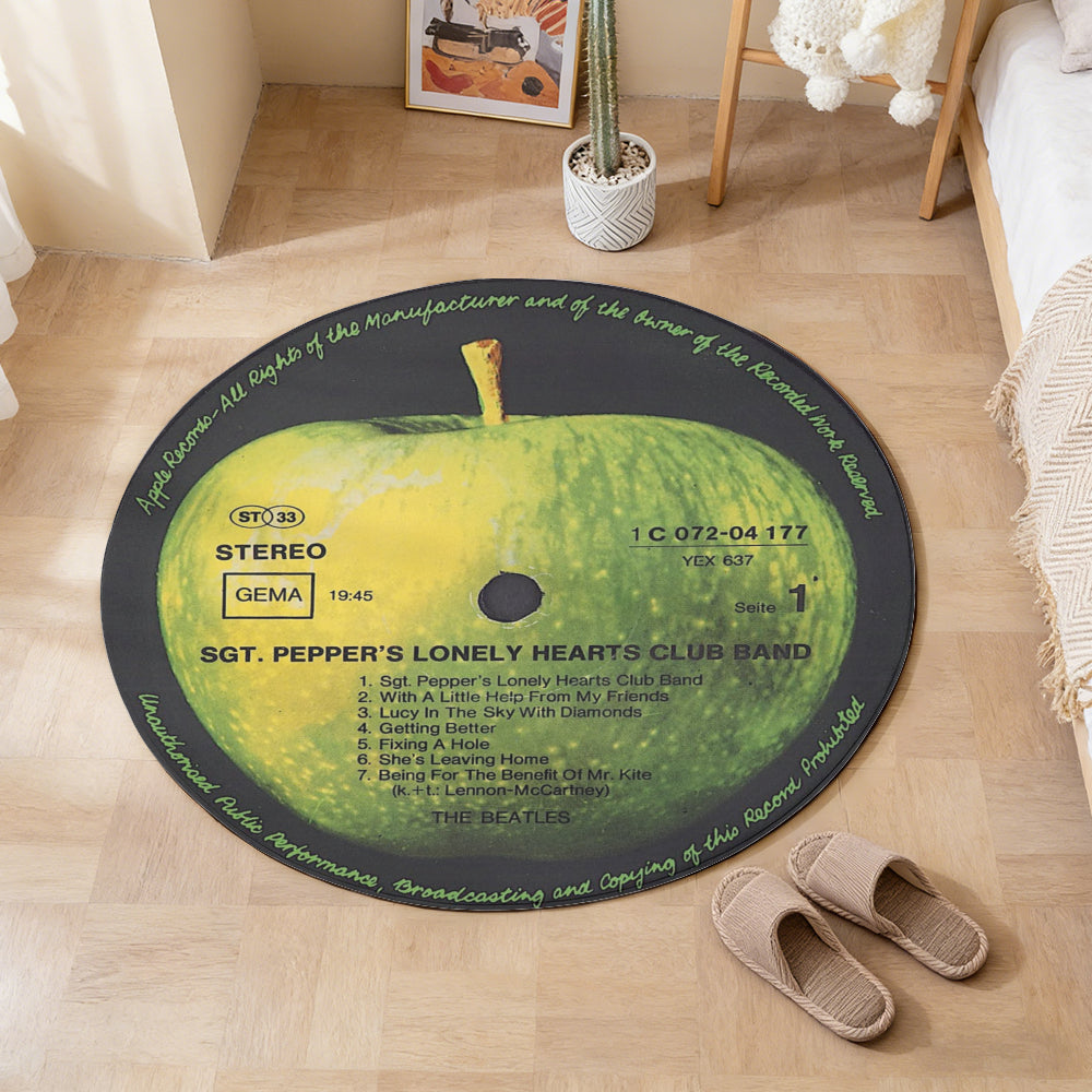 The Beatles – Sgt. Pepper's Lonely Hearts Club Band Album Music LP Round Rug