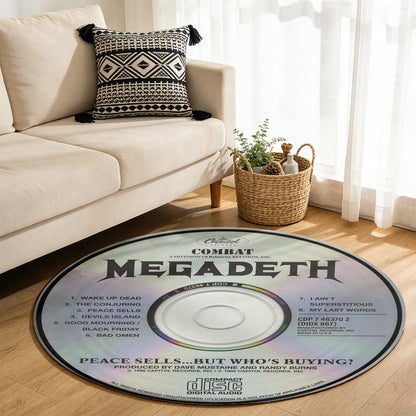 Megadeth - Peace Sells... but Who's Buying? Album Music CD Round Rug