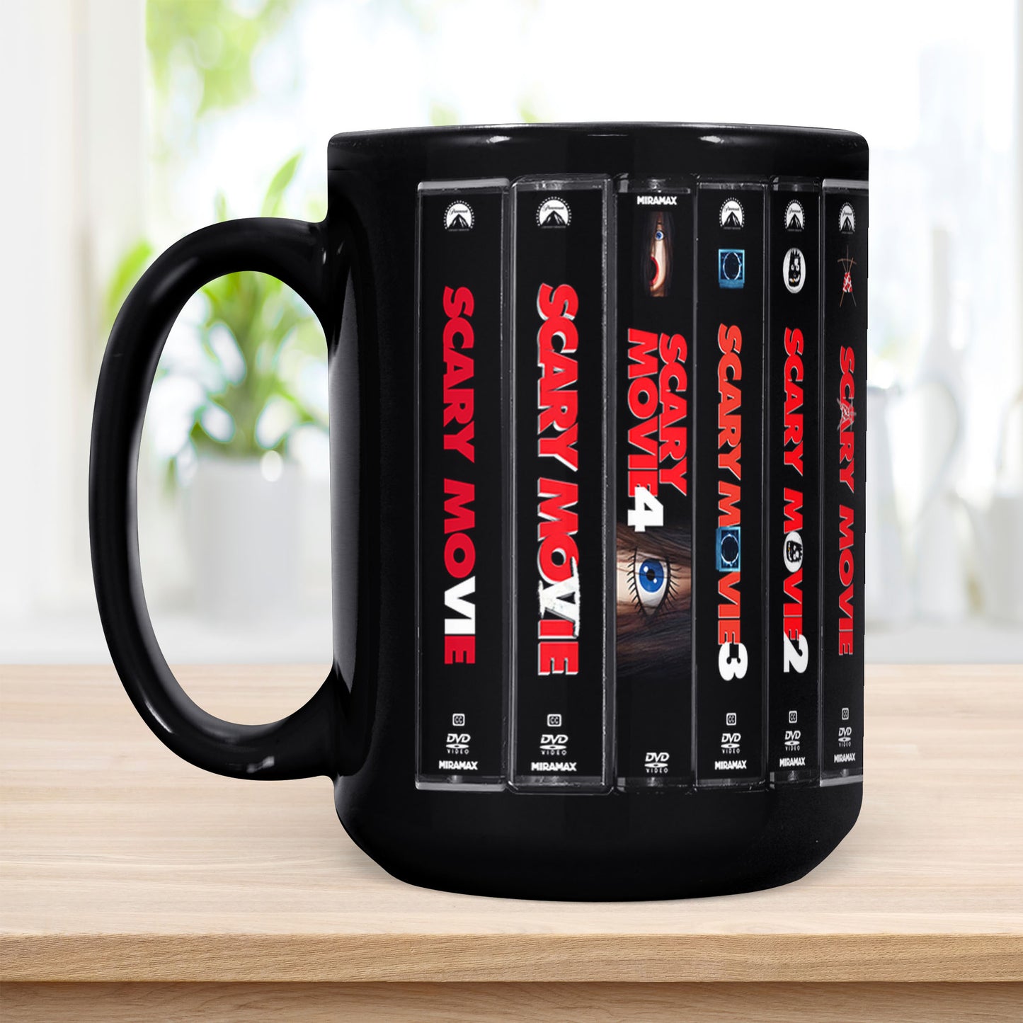Scary Movie DVD Movies Collection Retro Black Mug