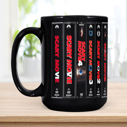Scary Movie DVD Movies Collection Retro Black Mug