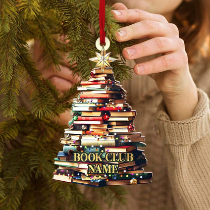 Personalized Book Tree Ornament, Perfect Gift For Book Lovers