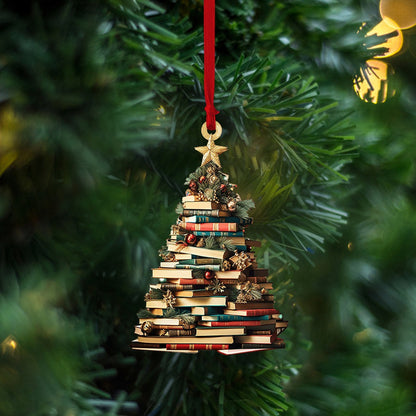 Book Tree Ornament, Perfect Gift For Book Lovers