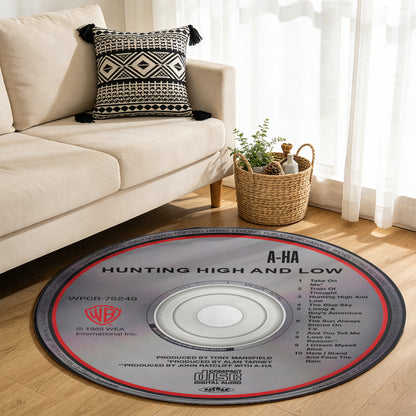 A-ha - Hunting High and Low Album Music CD Round Rug