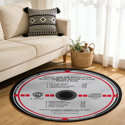 Prince And The Revolution – Purple Rain Album Music CD Round Rug