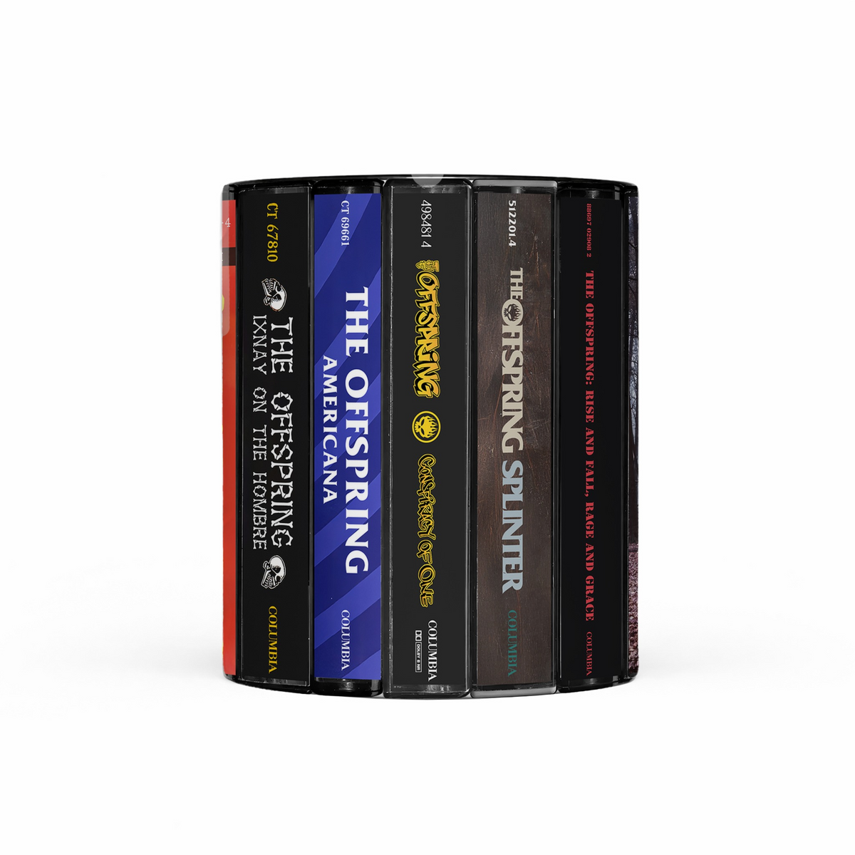 The Offspring Albums Cassette Collection Retro Accent Mug