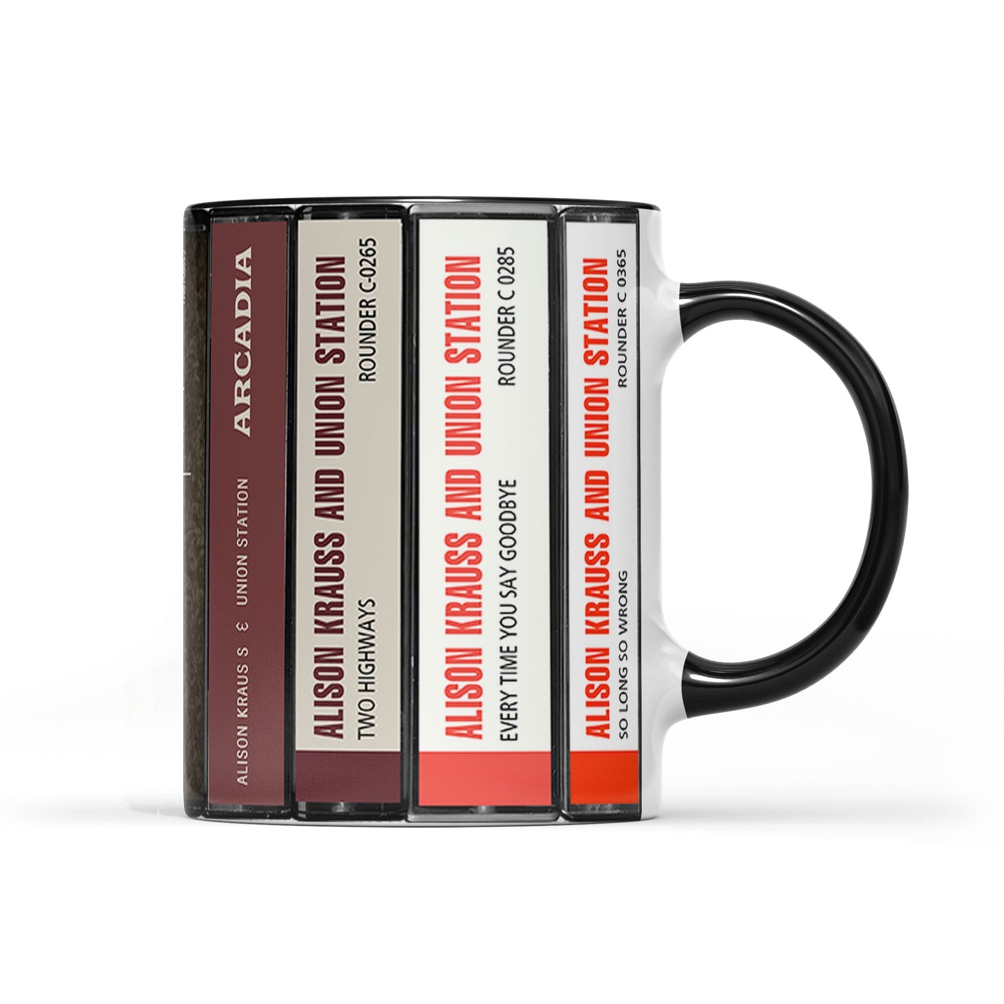 Alison Krauss & Union Station Albums Cassette Collection Retro Accent Mug