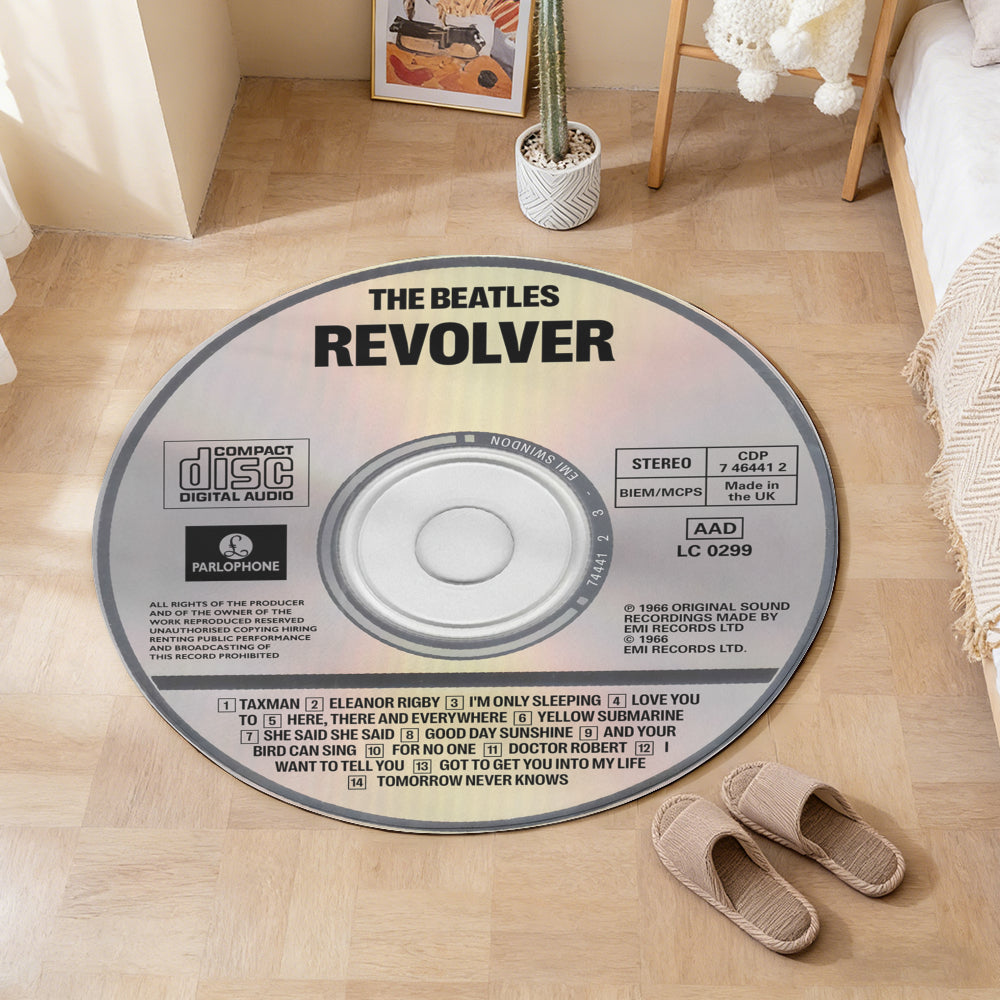 The Beatles – Revolver Album Music CD Round Rug