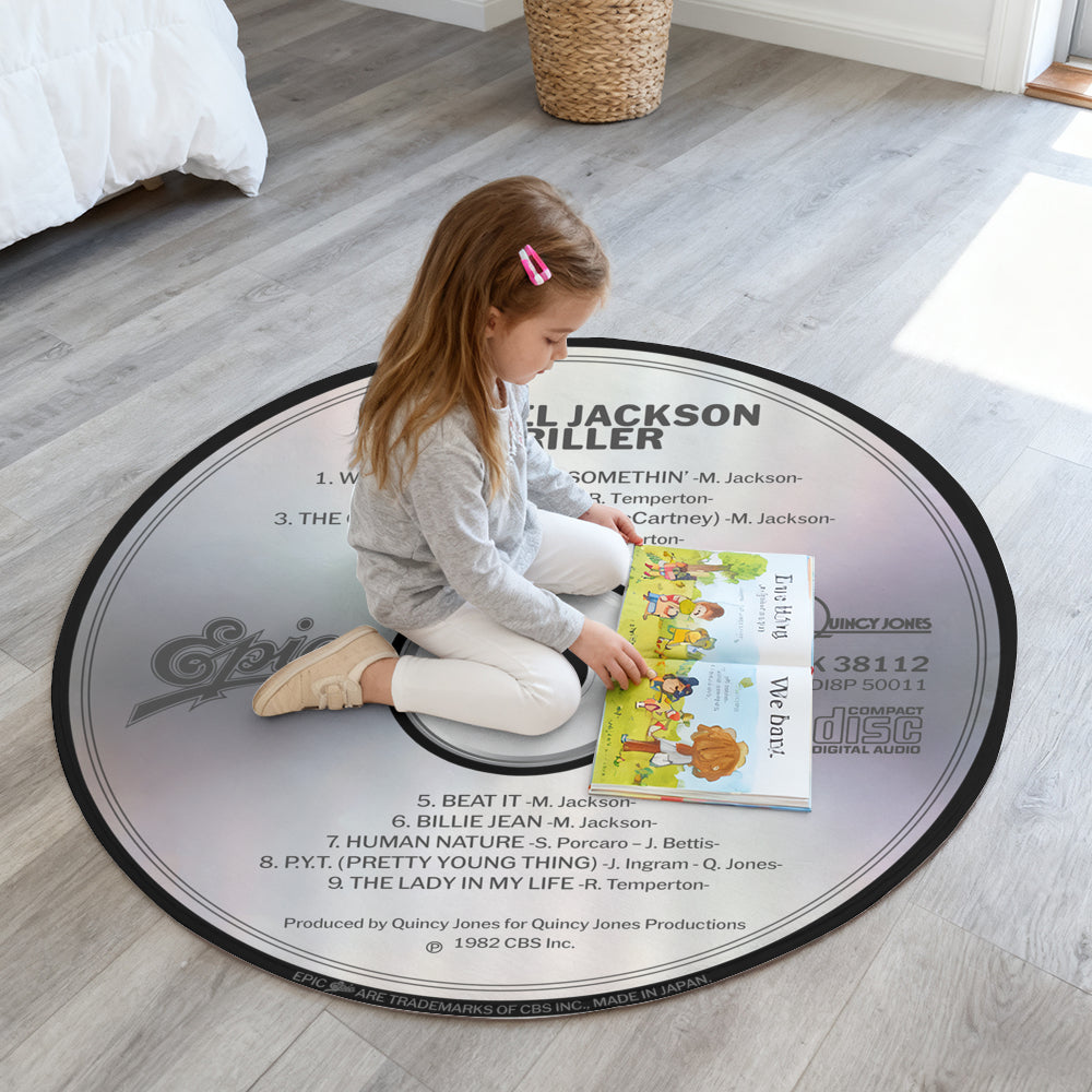 Michael Jackson - Thriller Album Music CD Round Rug