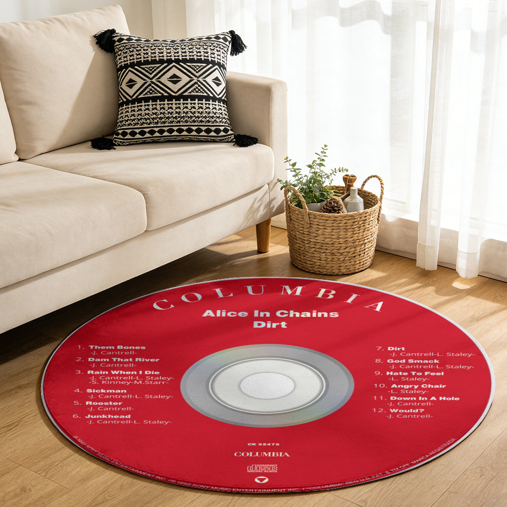 Alice In Chains – Dirt Album Music CD Round Rug