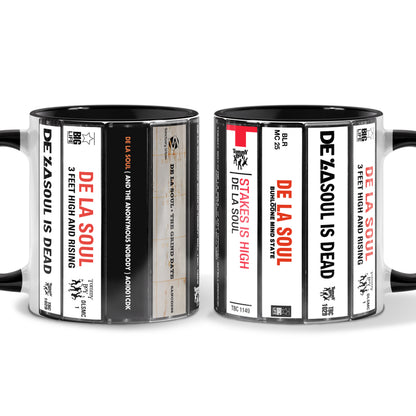 De La Soul Albums Cassette Collection Retro Accent Mug