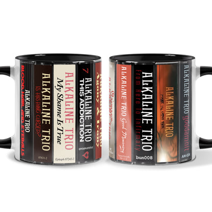Alkaline Trio Albums Cassette Collection Retro Accent Mug