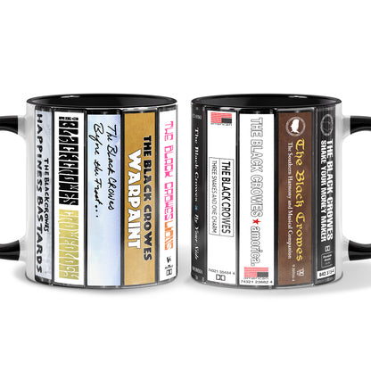 The Black Crowes Albums Cassette Collection Retro Accent Mug