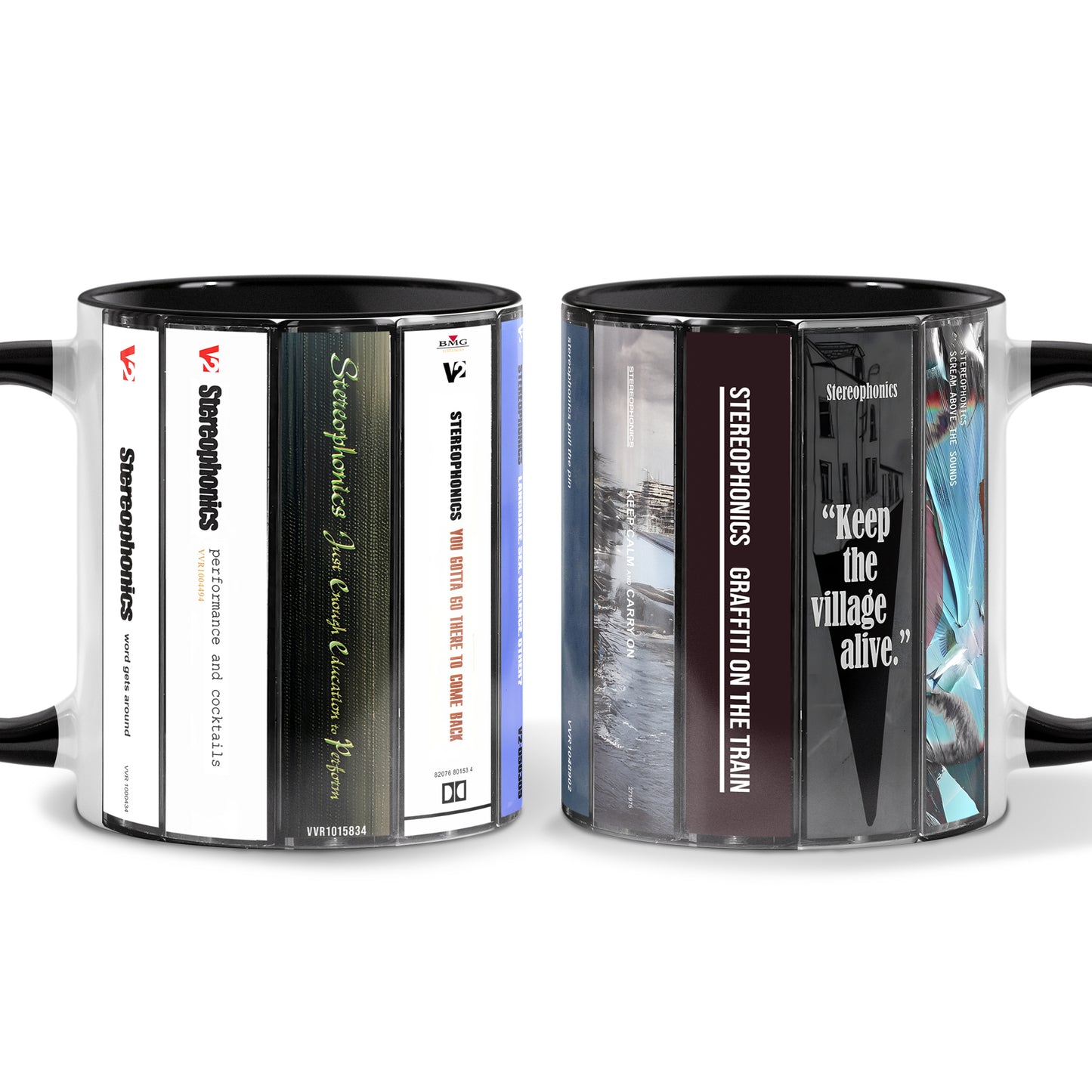 Stereophonics Albums Cassette Collection Retro Accent Mug