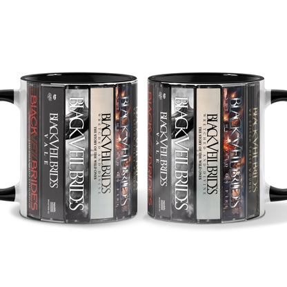 Black Veil Brides Albums Cassette Collection Retro Accent Mug