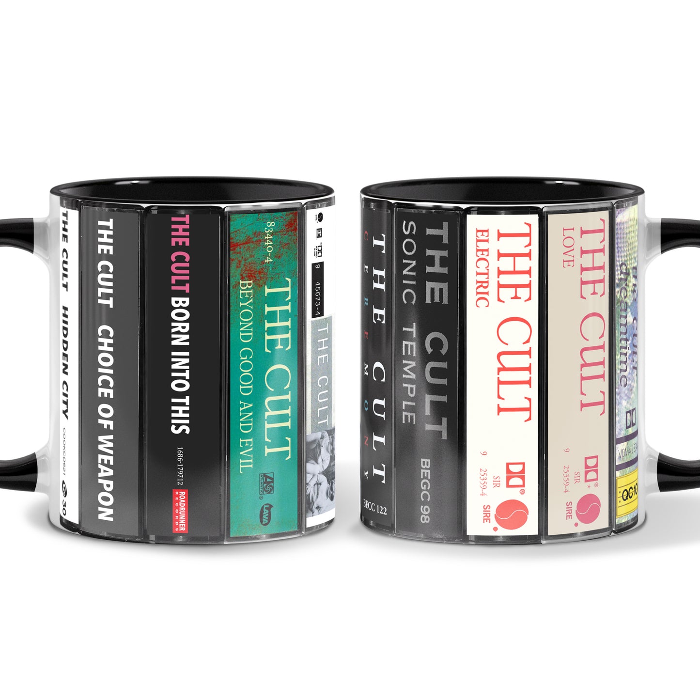 The Cult Albums Cassette Collection Retro Accent Mug