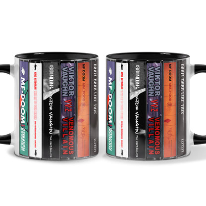 MF DOOM Albums Cassette Collection Retro Accent Mug