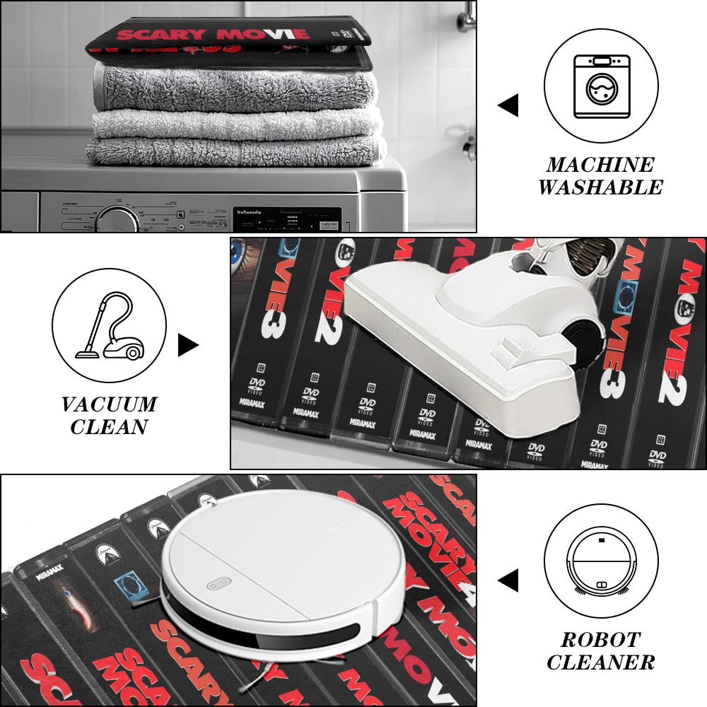 Scary Movie DVD Tape Movies Collection Indoor Rug