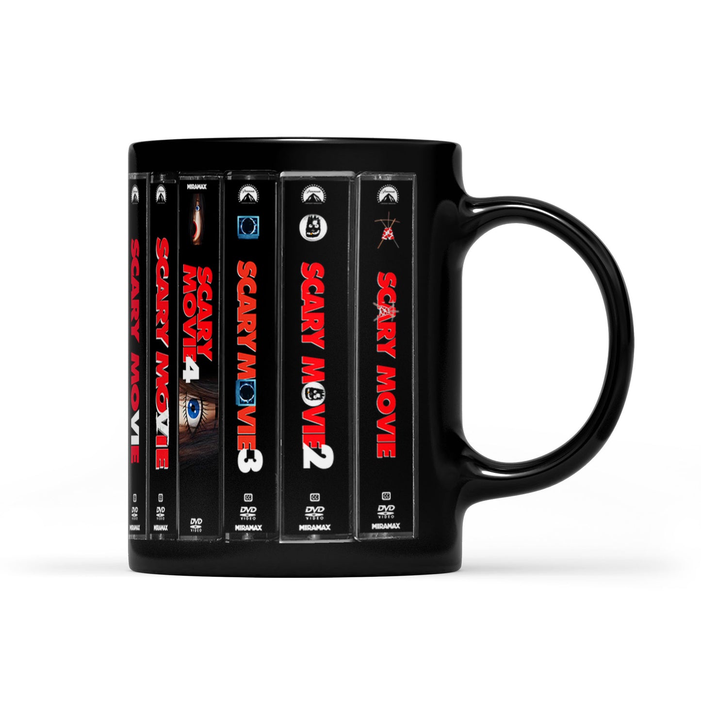 Scary Movie DVD Movies Collection Retro Black Mug