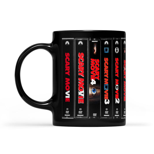 Scary Movie DVD Movies Collection Retro Black Mug