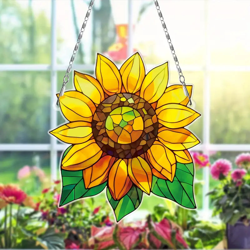 Beautiful Sunflower Acrylic Window Hanging