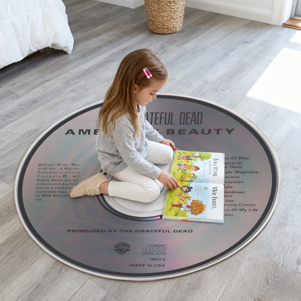 Grateful Dead – American Beauty Album Music CD Round Rug