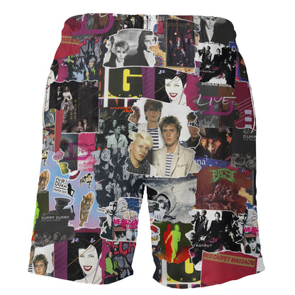 Duran Duran Albums Covers Collage Unisex Hawaiian Shorts