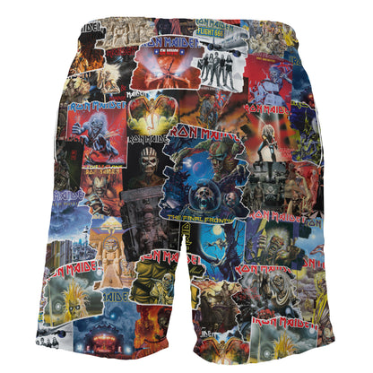 IM Albums Covers Collage Unisex Hawaiian Shorts