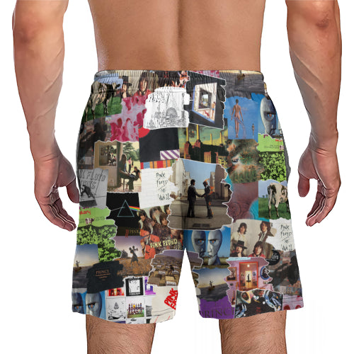 Pink Floyd Albums Covers Collage Unisex Hawaiian Shorts
