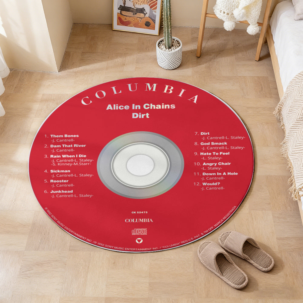 Alice In Chains – Dirt Album Music CD Round Rug
