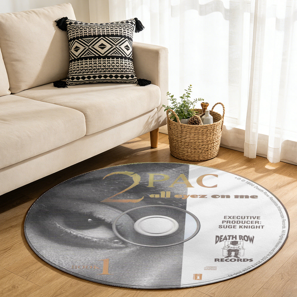 2Pac – All Eyez On Me Album Music CD Round Rug