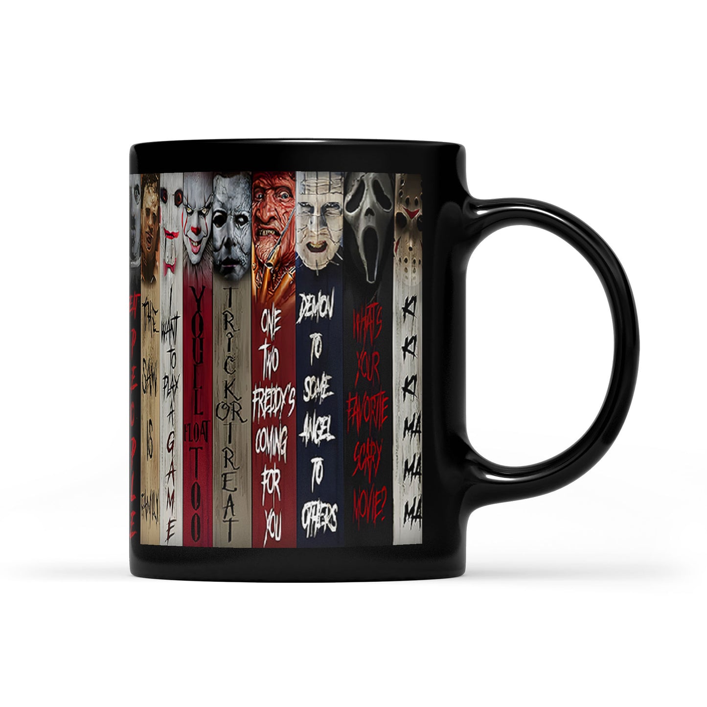 Halloween Horror Character Movies Nostalgic Black Mug