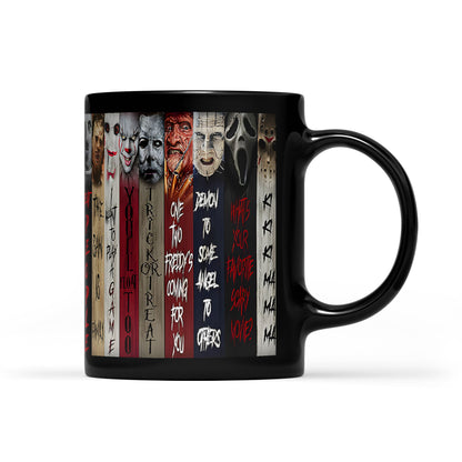 Halloween Horror Character Movies Nostalgic Black Mug