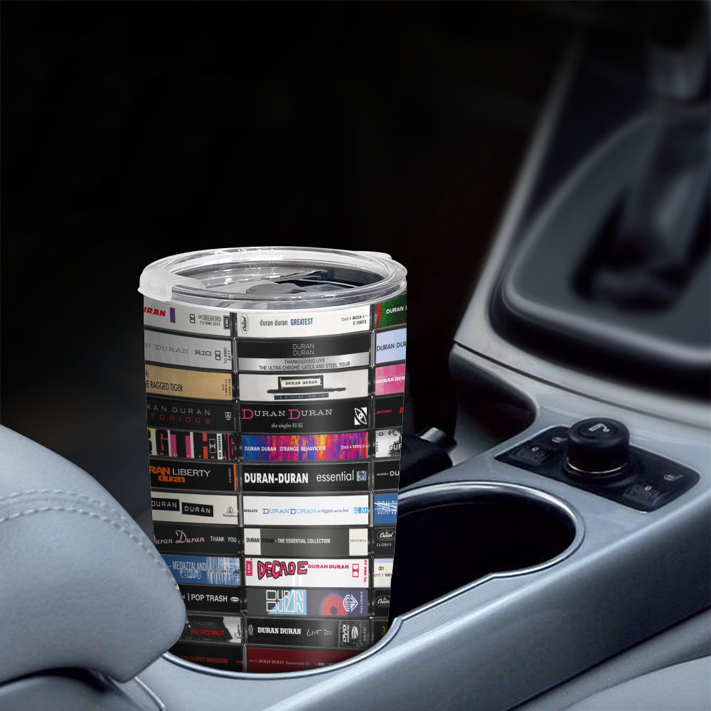 Duran Duran Albums Cassette Retro Collection 20oz Tumbler