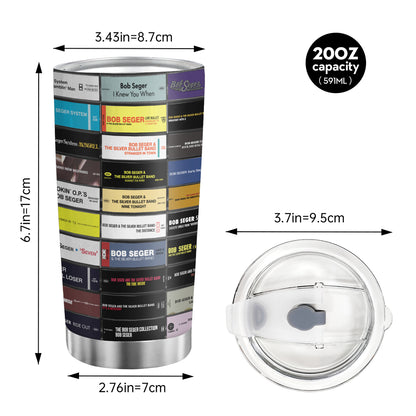 Bob Seger Tapes Cassette 20oz Tumbler